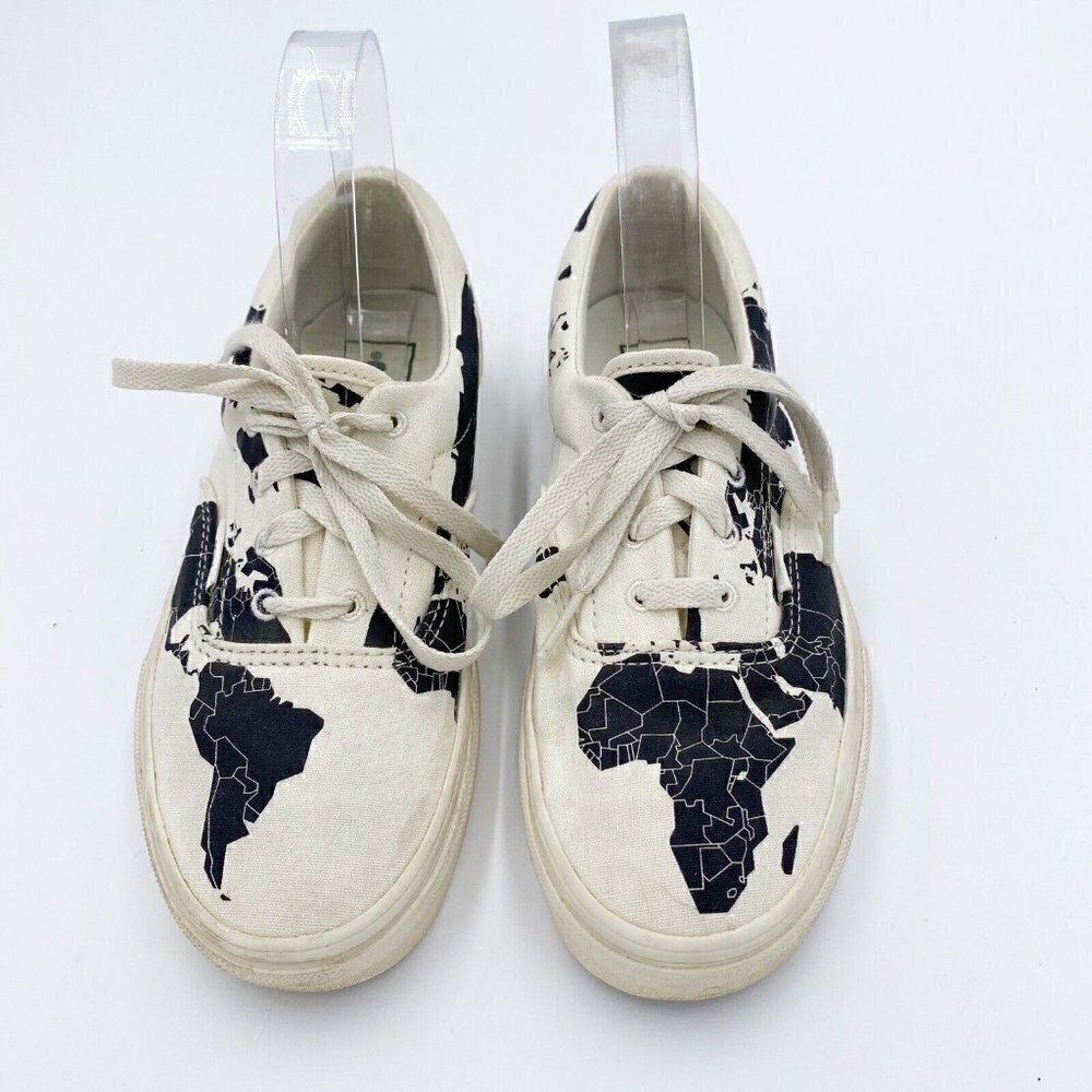 Vans Authentic Save The Planet Mens 5 Womens 6.5 Black/White